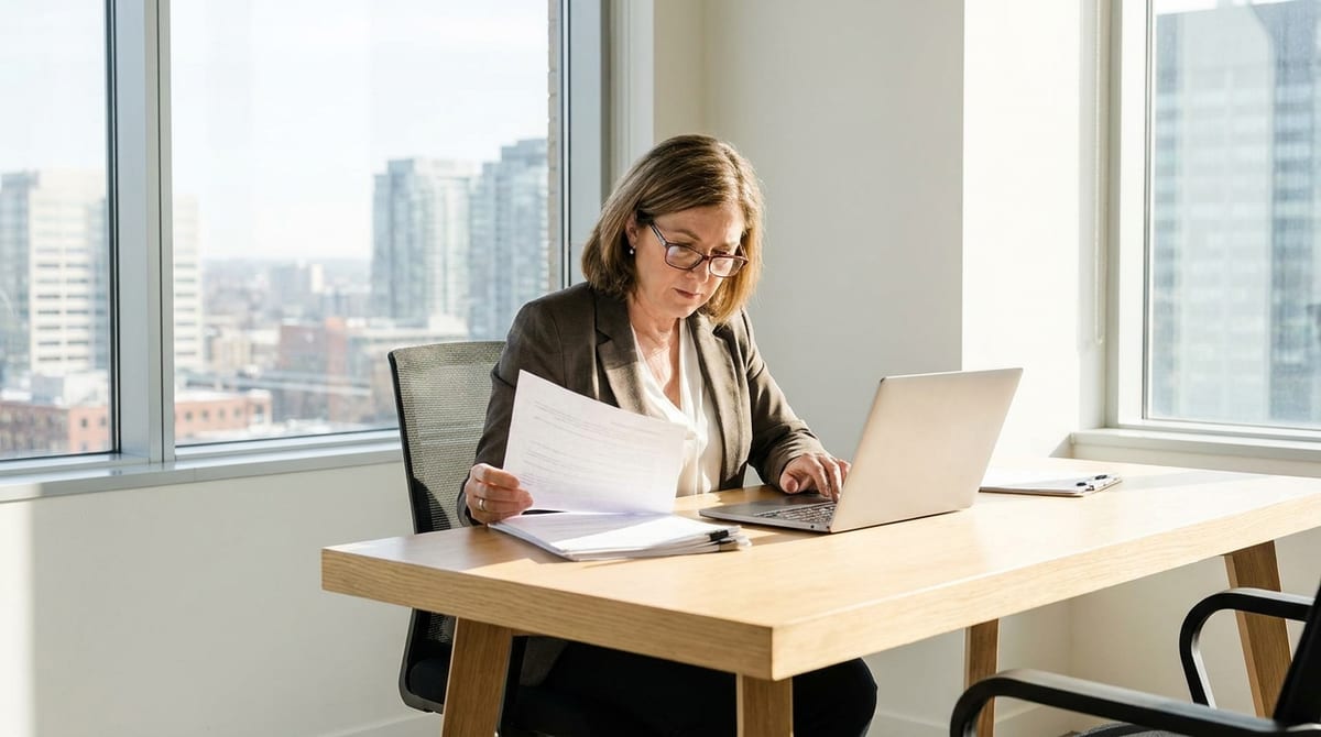 Immigration consultant reviewing Express Entry draw details