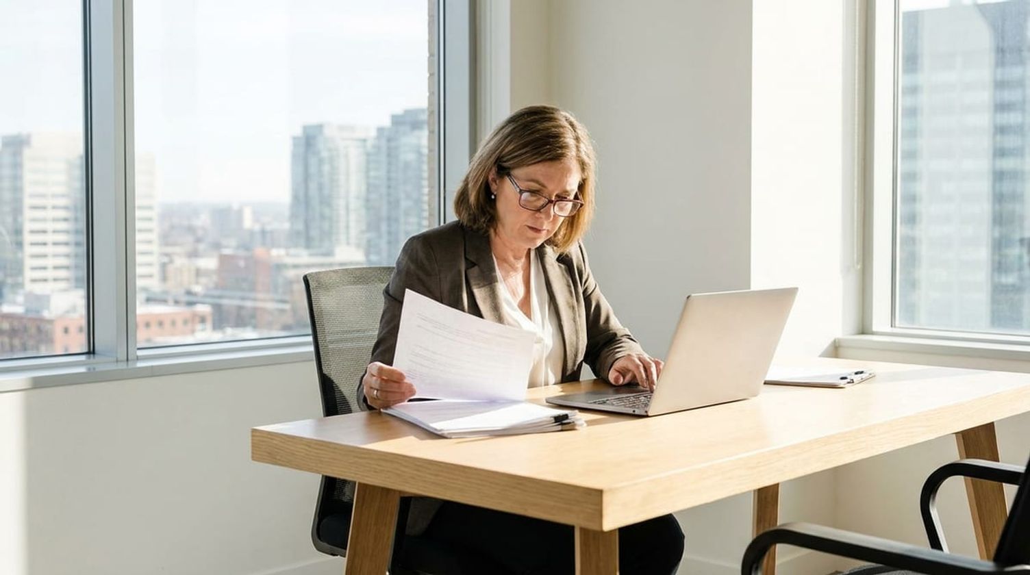 Immigration consultant reviewing Express Entry draw details