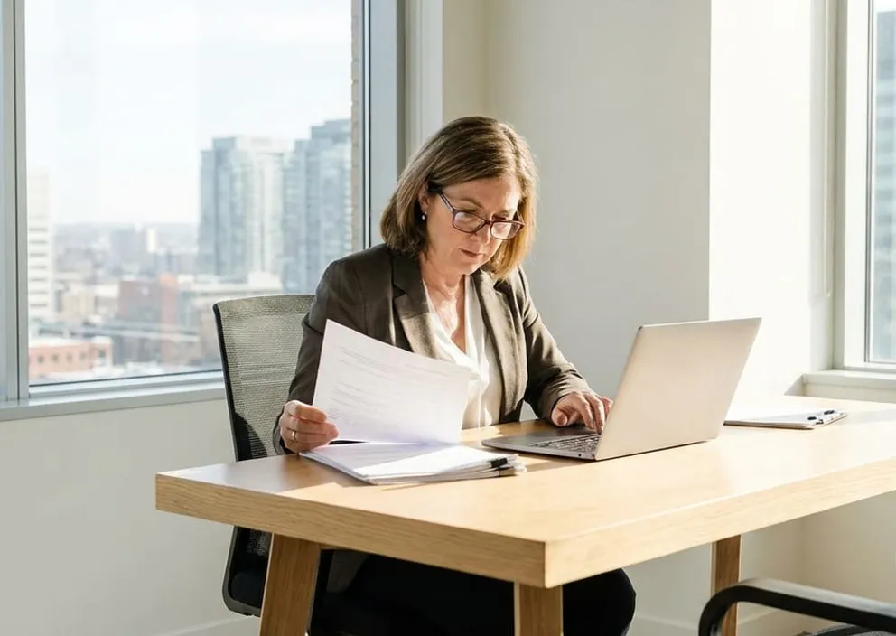 Immigration consultant reviewing Express Entry draw details