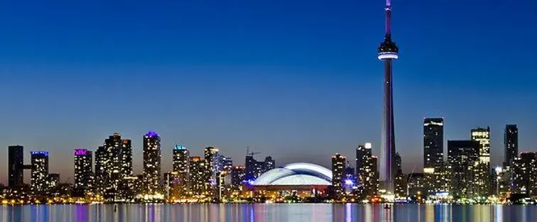 an overview of Toronto from atop water