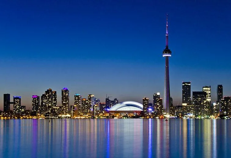 an overview of Toronto from atop water