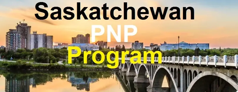 an overview of Saskatchewan with the words "Saskatchewan PNP Program"