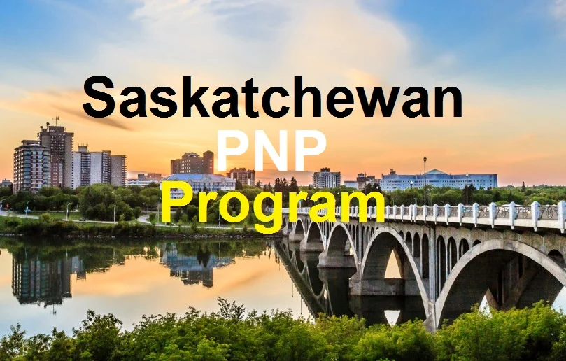 an overview of Saskatchewan with the words "Saskatchewan PNP Program"