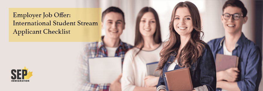 Employer Job Offer International Student Stream – Applicant Checklist