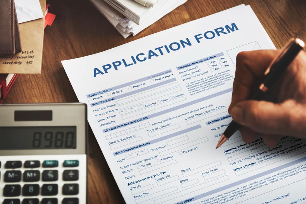 Application form for Canadian sponsorship