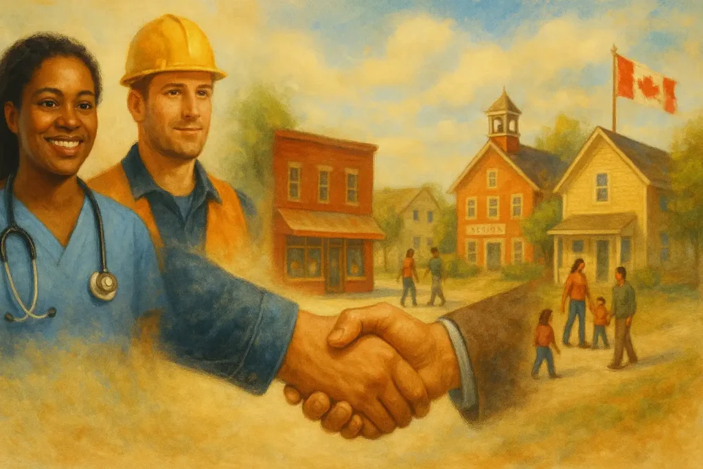 Photo from Canada - Two hands - and two workers 