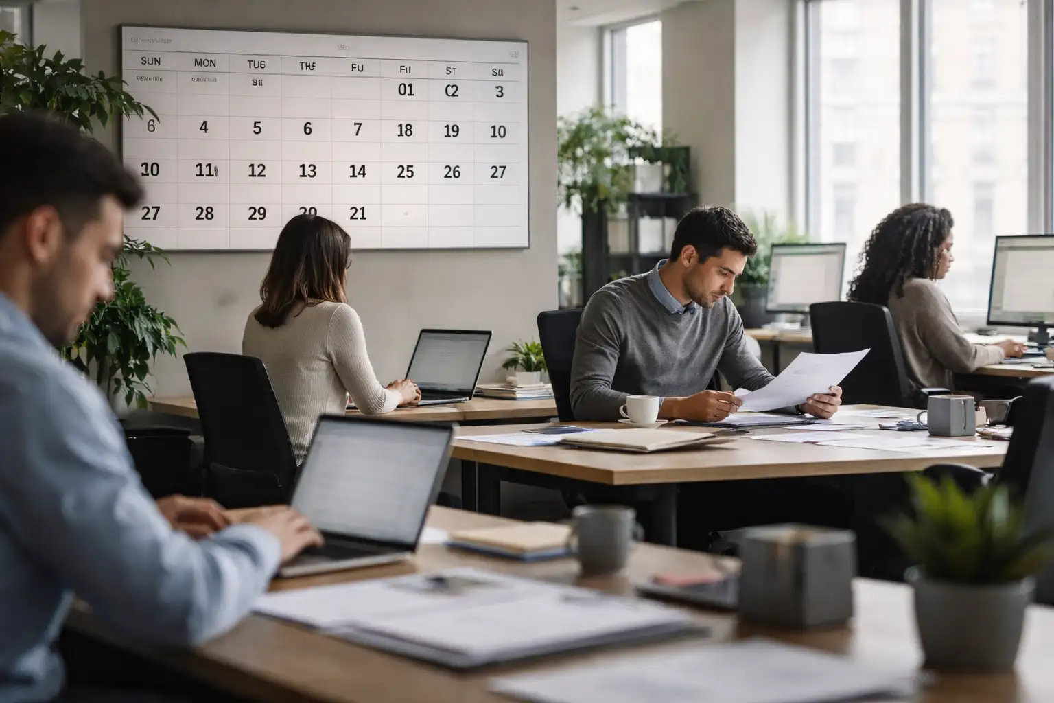 some people working with laptop