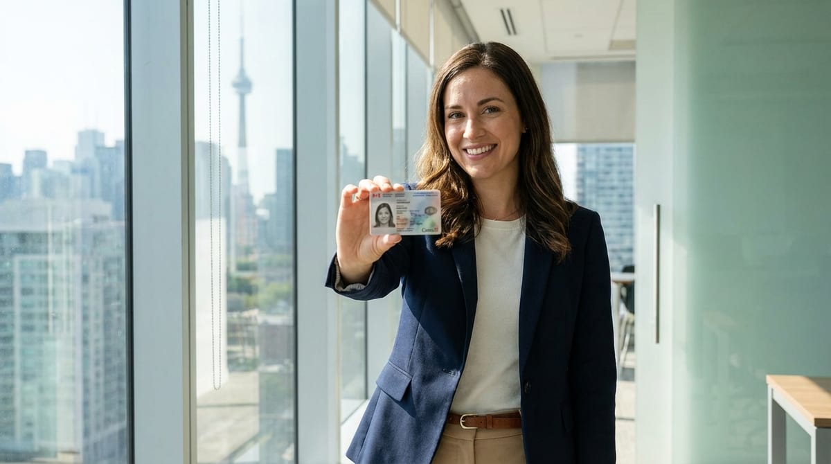 a successful immigration candidate holding a canad 1773755213704